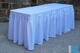 Skirting Kellerfalte 580x73cm weiss